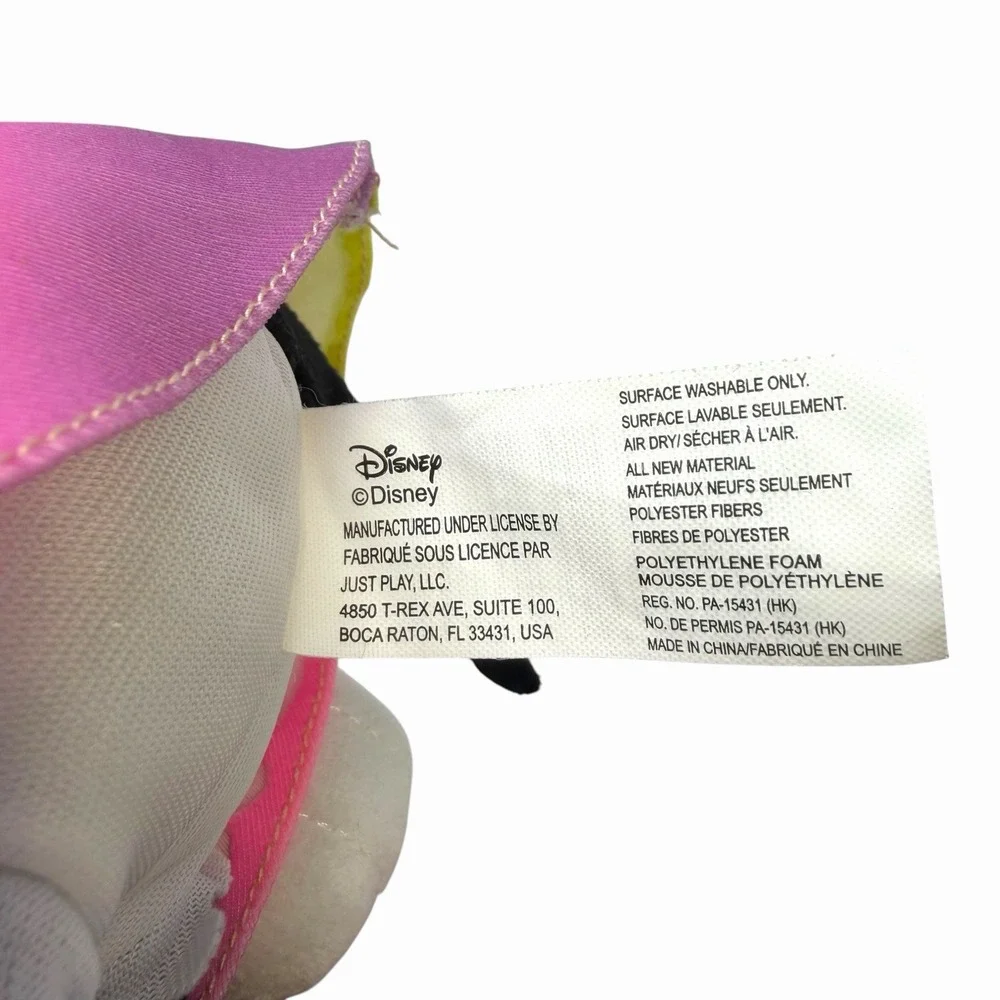 Disney Minnie Mouse Plush Rainbow Ombre Dress Heart Shoes Stuffed Toy